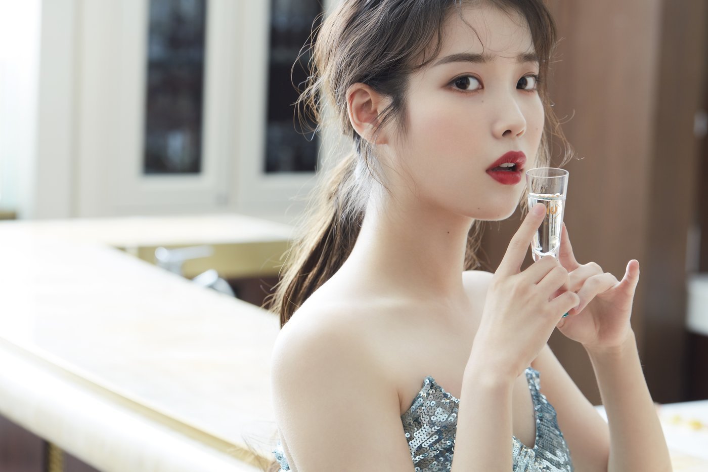 IU for Chamisul Secret Bar x Vogue Korea - Celebrity Photos 