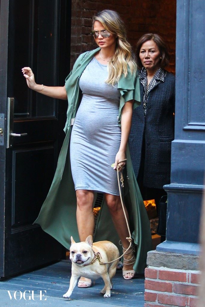 Chrissy Teigen is a Hot Mama in Bodycon dress as she steps out in NYC