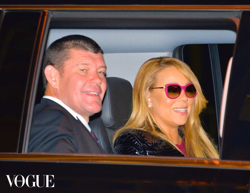 Mariah Carey and boyfriend James Packer leave the Ziegfeld Theater together after 'The Intern' movie world premiere in NYC