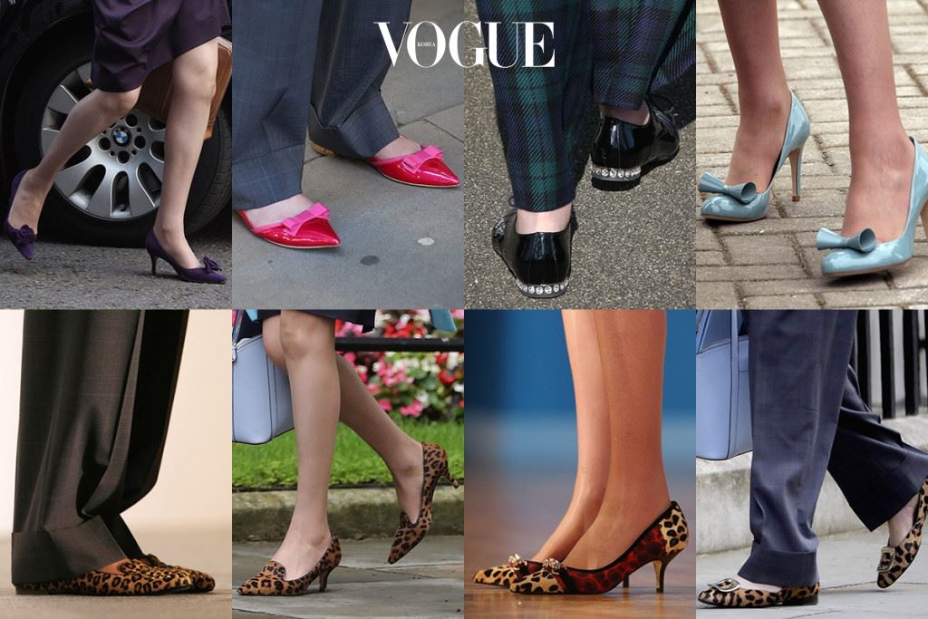 대처 전 총리의 패션 키워드로 핸드백을 꼽는다면, 차세대 테레사 메이 총리는 ‘다양한 신발들’로 대변됩니다. 