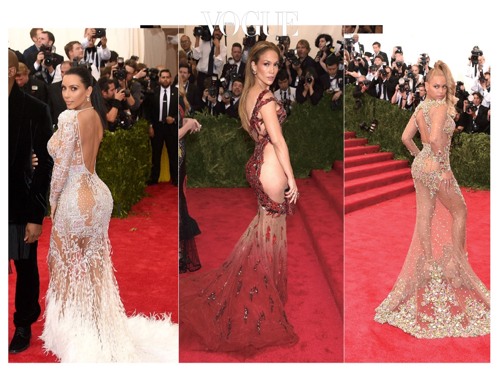 (왼쪽부터) 킴 카다시안 (Kim Kardashian), 제니퍼 로페즈 (Jennifer Lopez), 비욘세 (Beyonce)