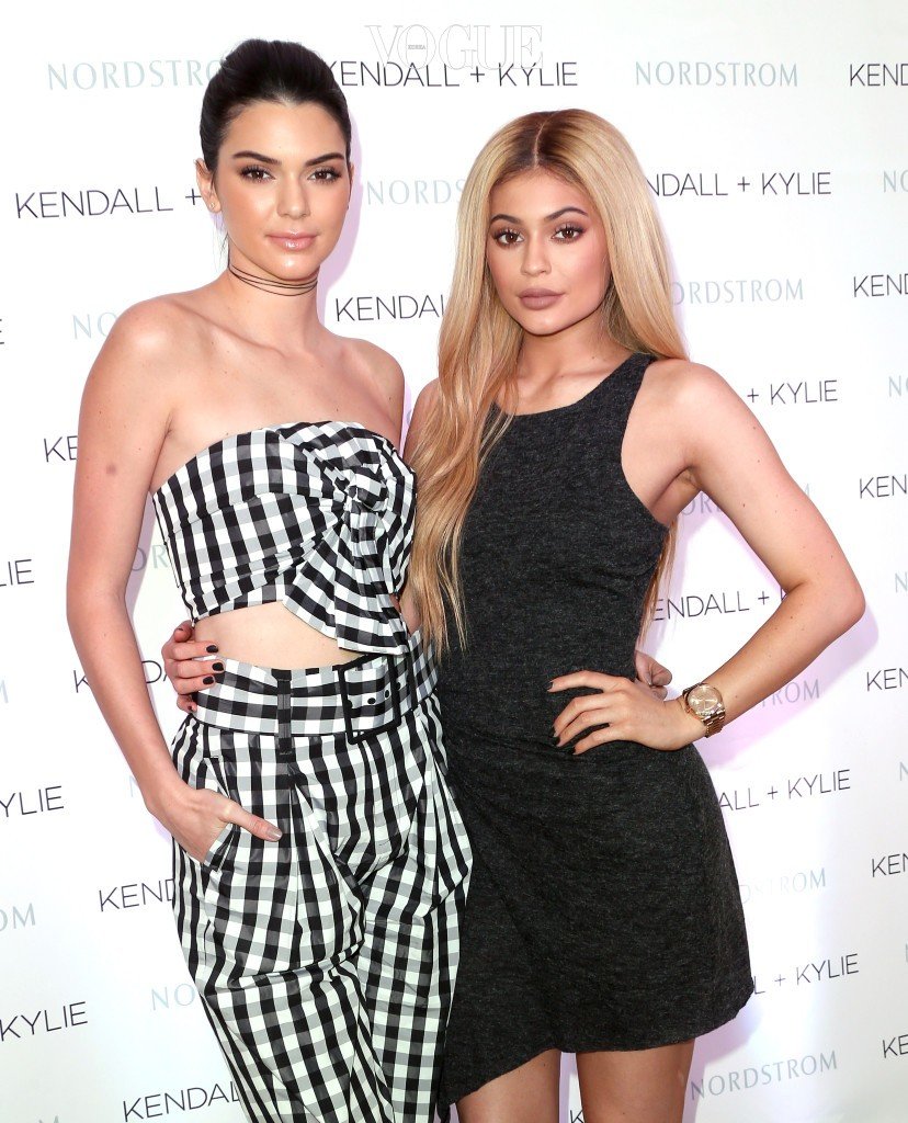 LOS ANGELES, CALIFORNIA - MARCH 24:  Kendall and Kylie Jenner celebrate Kendall + Kylie Collection at Nordstrom private luncheon at Chateau Marmont on March 24, 2016 in Los Angeles, California.  (Photo by Frederick M. Brown/Getty Images)
