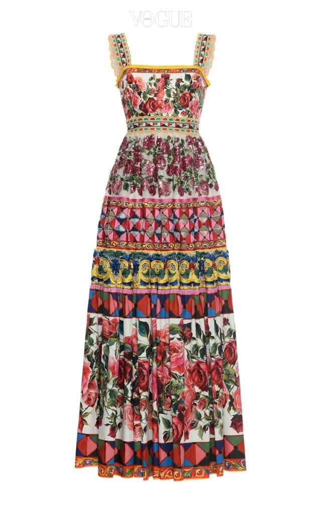 이국적인 플로럴 프린트 드레스. 돌체 앤 가바나 제품. 8,295달러. 