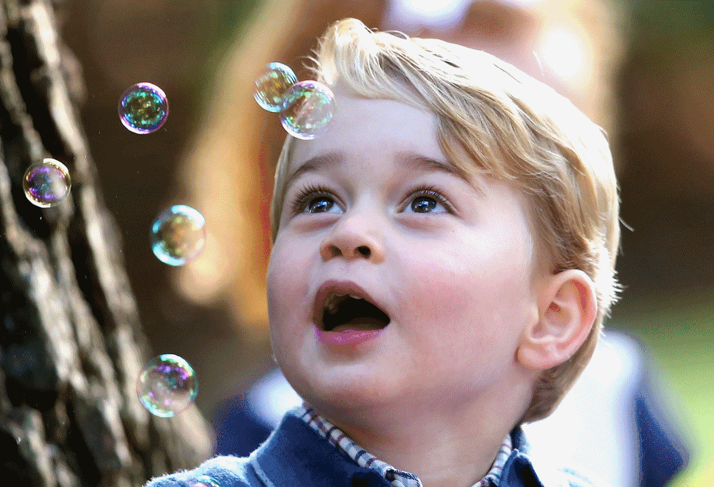 국가 행사에 등장할 때 생동감 넘치는 다양한 모습을 보여줘 국민 아기를 뛰어넘어 지구 아기로 등극한, 영국 왕세손비 케이트 미들턴(Kate Middleton)의 아들 조지 알렉산더 루이스(George Alexander Louis/Prince George of Cambridge)처럼 말예요. 
