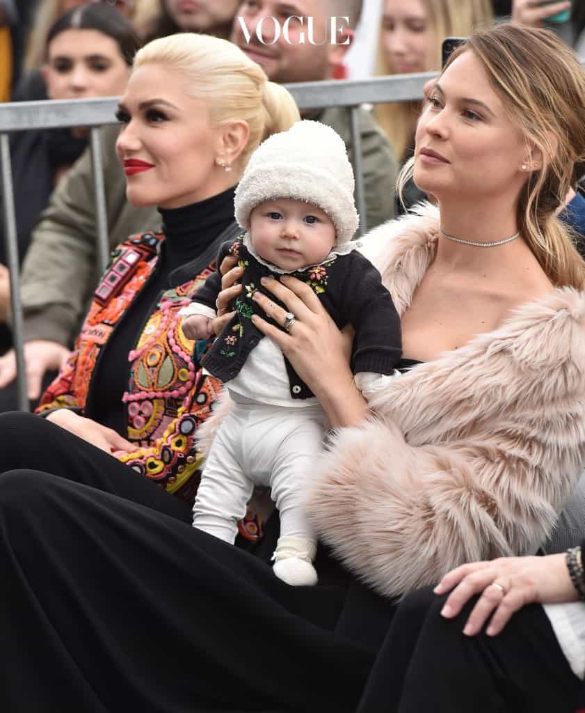 Adam Levine honored with star on the Hollywood Walk of Fame. Hollywood, California. Pictured: Behati Prinsloo, Dusty Rose Levine, Gwen Stefani Ref: SPL1439393  100217   Picture by: AXELLE WOUSSEN/Bauergriffin.com 