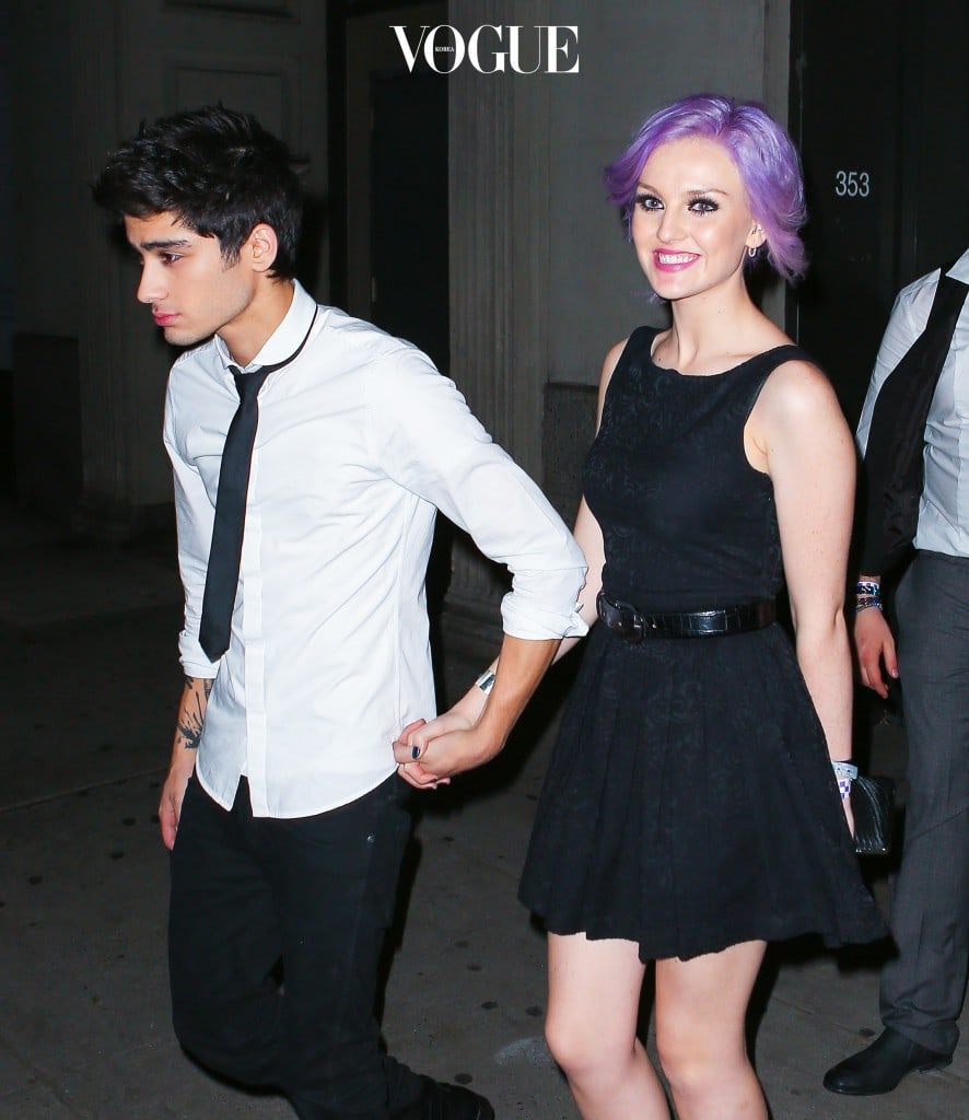 EXCLUSIVE: Zayn Malik and girlfriend Perrie Edwards leave the One Direction after party hand in hand in New York City.  Pictured: Zayn Malik and Perrie Edwards Ref: SPL467205  041212   EXCLUSIVE Picture by: Splash News Splash News and Pictures Los Angeles:310-821-2666 New York: 212-619-2666 London:870-934-2666 photodesk@splashnews.com 