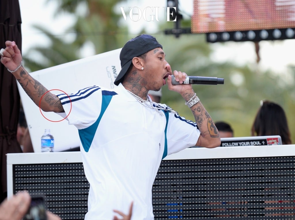 LAS VEGAS, NV - MARCH 26:  Rapper Tyga performs during DAYLIGHT Beach Club's grand opening weekend at the Mandalay Bay Resort and Casino on March 26, 2017 in Las Vegas, Nevada.  (Photo by Bryan Steffy/Getty Images for DAYLIGHT Beach Club)