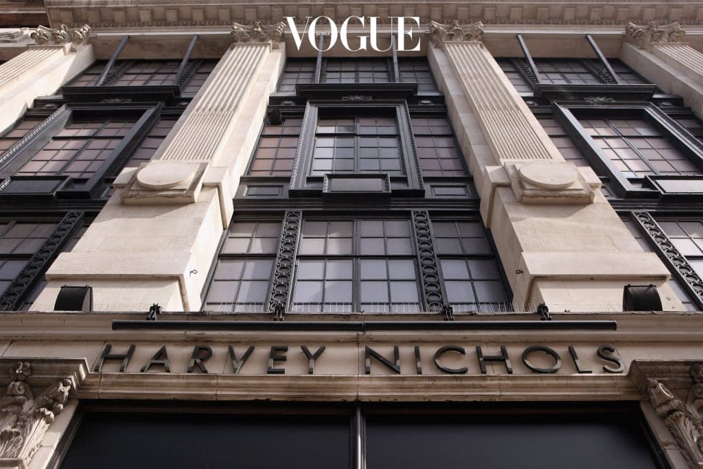 LONDON, ENGLAND - MARCH 24:  An exterior view of Harvey Nichols department store in Knightsbridge on March 24, 2011 in London, England. Founded in 1813 as a linen shop, the brand now has stores all over the world selling luxury clothing, accessories and food.  Millions of tourists are expected to visit London for the wedding of Prince William and Kate Middleton in April 2011 and the Olympic Games in 2012.  (Photo by Oli Scarff/Getty Images)