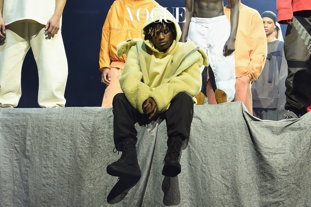 NEW YORK, NY - FEBRUARY 11:  Rapper Ian Connor poses during Kanye West Yeezy Season 3 on February 11, 2016 in New York City.  (Photo by Dimitrios Kambouris/Getty Images for Yeezy Season 3)