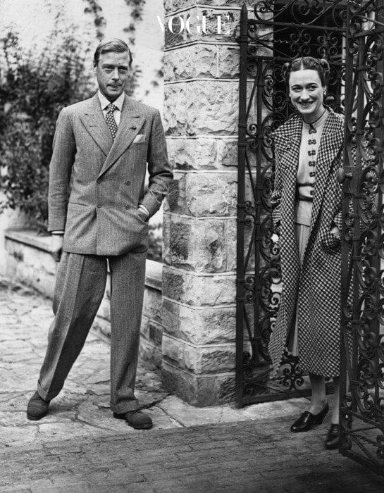 13th September 1939:  The Duke (1894 - 1972) and Duchess (1896 - 1986) of Windsor in England after an absence of nearly three years, at Major Edward Dudley Metcalfe's country house, Coleman's Hatch, Ashdown Forest, Sussex.  (Photo by Keystone/Getty Images)