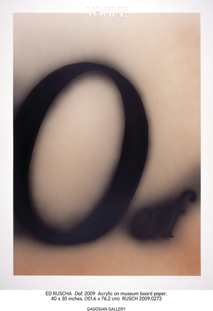 Oaf, 2009, Acrylic on Museum Board Paper, 101.6×76.2m, RUSCH 2009.0272