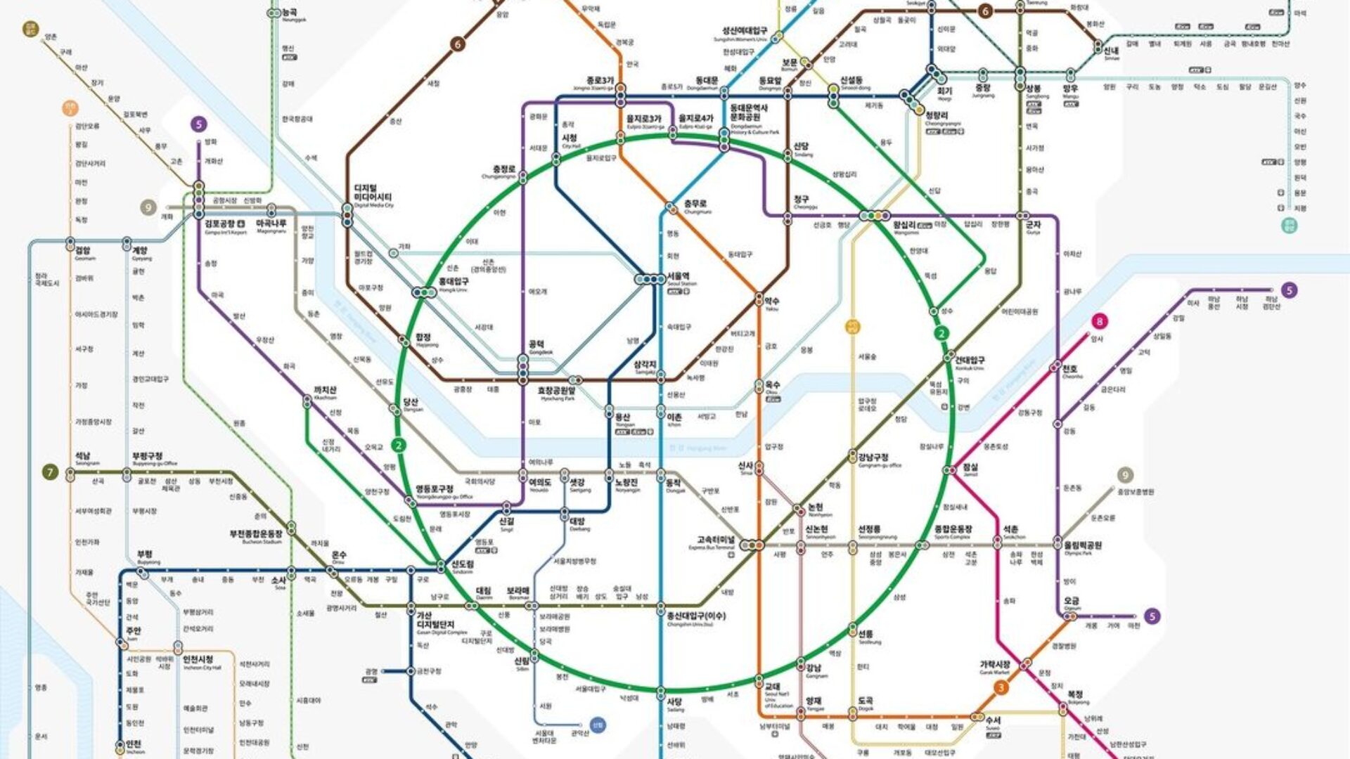 40년 만에 디자인 바뀌는 서울 지하철 노선도